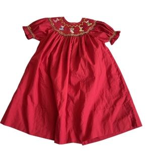 Rosalina Holiday Stalking Red Smocked Bishop